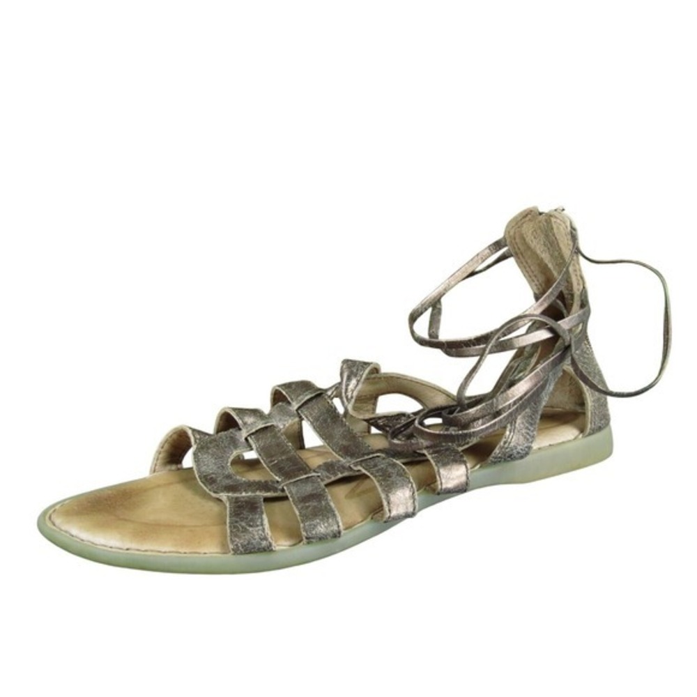 Born Women's ‎ Gladiator Bronze Leather Sz 9 Medium Gently Used 2025